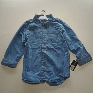 All in Motion Denim Button-Up Shirt XXL (16/18) New with Tags